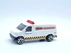 MB744 2009 Matchbox "Police" Ford Panel Transit Van WHITE, SHERIFF TRAFFIC UNIT - Picture 1 of 11