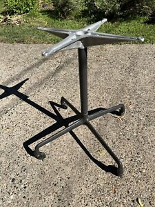 Eames Herman Miller MCM Aluminum Group Table Contract Base Black  Rolling
