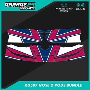 KOSMIC STYLE KG507 FRONT BUMPER & SIDE PODS STICKER BUNDLE - Picture 1 of 1