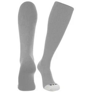 5 Pair TCK Pro Sport Baseball Football Soccer OTC Knee High Socks Grey Large - Picture 1 of 5