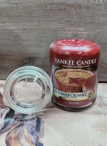 Yankee Candle Rhubarb Crumble Large 623g Jar 110-150 Hrs Burn New Rare Scent - Picture 1 of 9