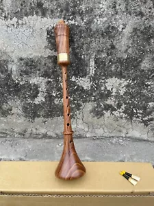 Handmade Rosewood RAUSCHPFEIFE Small Wooden Shawm Instrument with Two Reed - Picture 1 of 6