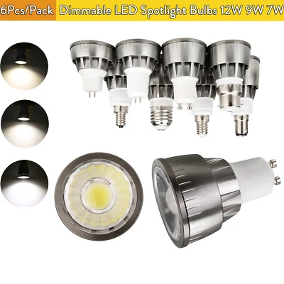 6x Dimmbare LED Spotlampe Kalte Lampada Leuchten 3200 K Neutral 5000 K 12 W 45 - Bild 1 von 4