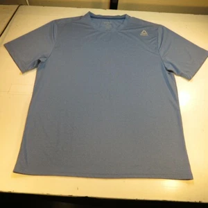 REEBOK GYM WORKOUT ATHLETIC JERSEY TEE T SHIRT Mens XL Blue / Reflective  - Picture 1 of 3