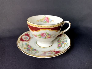 Foley Bone China Broadway Tasse & Untertasse Set, Floral Bird Made in England W1024 - Bild 1 von 8