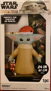Star Wars Inflatable Baby Yoda Mandalorian The Child 20" Christmas Disney New - Picture 1 of 4