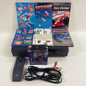 Sony Philips CD-I 220/37 Black Vintage Video Game Console w/ 11 Games READ - Picture 1 of 15