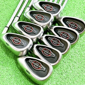 Callaway BIG BERTHA Iron Set 4-10+Ww+Sw Steel Shaft Flex-R 9pcs RH Golf Clubs - Picture 1 of 9