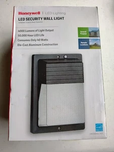 Honeywell 4000 Lumens LED Outdoor Bright Security Wall Light Dusk to Dawn - Picture 1 of 2