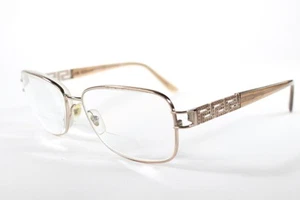 Versace Eyeglasses 1229-B Women Rose Gold Full Rim Metal Eyewear Glasses Frames - Picture 1 of 4