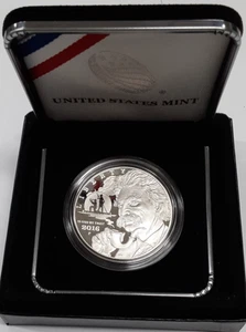 2016-P Mark Twain Commemorative Proof Silver $1 in OGP with COA - Picture 1 of 6