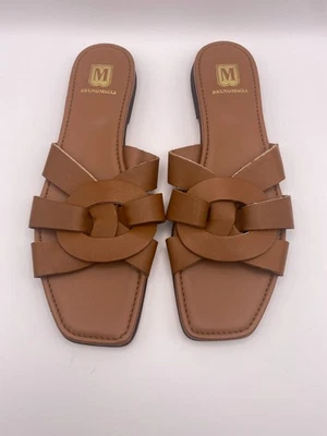Bruno Magli Women Alessia Brown Leather Sandal Sz 9.5 - Image 1 of 4