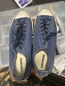 Converse Blue Canvas Low Top Sneakers Men’s Size 13 Unisex - Picture 1 of 10