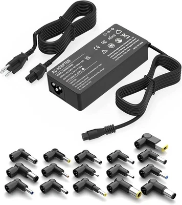 90W Universal AC Adapter Laptop Charger Compatible with Dell HP Acer Asus Len... - Image 1 of 4