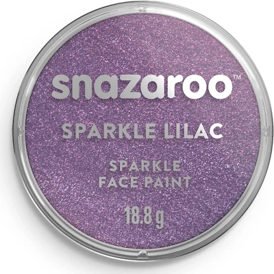 Pintura facial y corporal Snazaroo Sparkle, maceta de 18,8 g (0,66 oz), lila brillante Foto 1 de 4