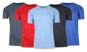 Men's Moisture Wicking Crew Neck T-Shirt TAGLESS ( Sizes, S-2XL ) NWT FREE SHIPP - Picture 1 of 29