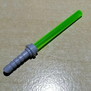 Lego Star Wars - Curved Hilt Trans Frosted Green Blade Lightsaber Neu Jedi - Bild 1 von 1