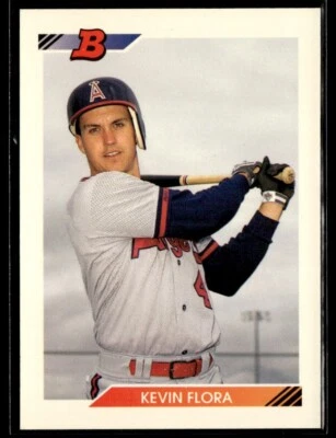 1992 Bowman #283 Kevin Flora Rookie California Angels - Image 1 of 2