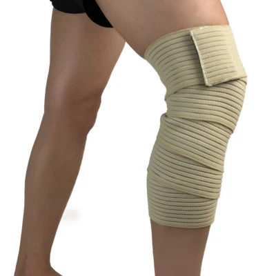 Men Knee Wrap Elastic Bandages Compression Fitness Running Sport Protective Gear - Image 1 of 4