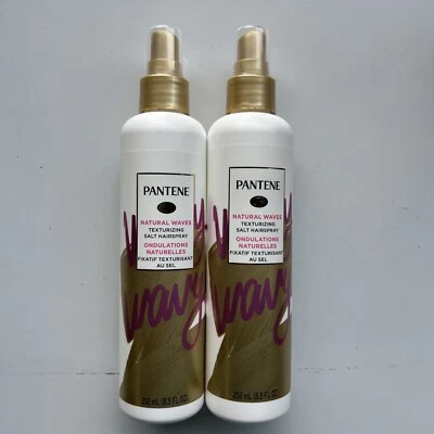 Spray para el cabello Pantene Pro-V Natural Waves Salt, 8,5 fl oz cada uno texturizante paquete de 2 Foto 1 de 4