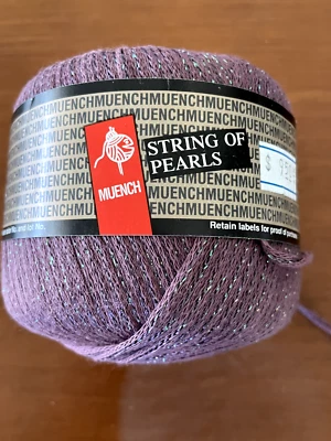 String of Pearls from Muench yarns Cotton Blend color 25 Dusty Rose - Image 1 of 3