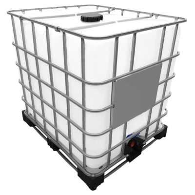  1000l IBC Container Rebottled »FOOD« auf Stahlpalette (Neuwertig) - Bild 1 von 4