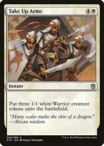 TAKE UP ARMS X 4 N/M- KHANS OF TARKIR MAGIC THE GATHERING - Imagen 1 de 1