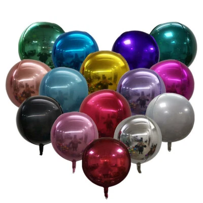 10" 15" 18" 22" 32" Orbz 4D Foil HELIUM Balloons Sphere Party Events Decorations
