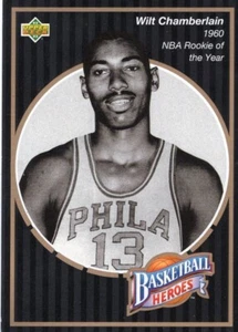 WILT CHAMBERLAIN 1992/93 Upper Deck Basketball Heroes Card #12 of 18 - Picture 1 of 5