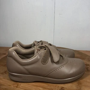 SAS Damenschuhe 7 M Me Too braune bequeme Leder-Walking-Sneaker hergestellt in den USA - Bild 1 von 10