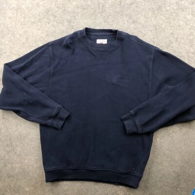 Cutter Buck Sweatshirt Men Medium Blue Crew Neck Pullover Golf Embroidered Knit* - Image 1 of 4