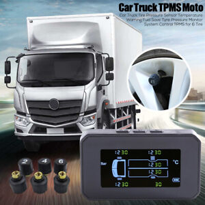 6 pneumatici camion auto sensore pressione pneumatici pneumatici TPMS controllo sistema di monitoraggio pressione