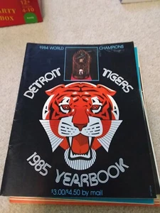 Vintage 1985 Detroit Tigers MLB Official Baseball Yearbook 1984 World Champions - Picture 1 of 1