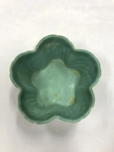 Art Deco Green Glazed Langley Ware Bowl Made In England - Picture 1 of 9