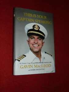 "THIS IS YOUR CAPTAIN SPEAKING" SIGNED GAVIN MacLEOD + 5 LOVE BOAT CAST MEMBERS - Picture 1 of 12