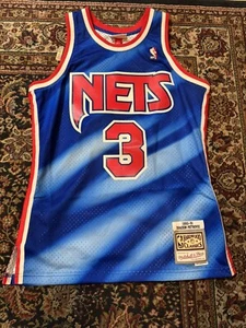 Camiseta Drazen Petrovic New Jersey Nets Mitchell & Ness 1990-91 talla mediana azul - Imagen 1 de 6