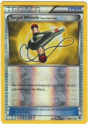 Target Whistle 106/119 Phantom Forces Reverse Holo Uncommon Pokémon TCG - Image 1 of 2