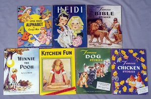 1944 Children's Books Heidi, Winnie the Pooh, Bible - Stover Illustrations - Bild 1 von 11
