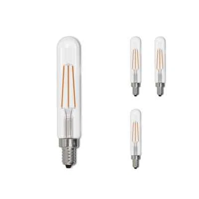 BULBRITE 4-Pack 40W Equi. Soft White T8 E12 Candelabra Base Clear LED Light Bulb - Image 1 of 4