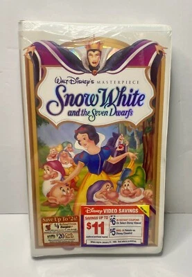 Sealed 1994 Disney’s “Snow White and the Seven Dwarfs” With Water Marks VHS RARE - Image 1 of 4