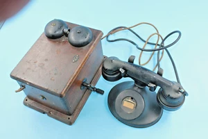 WESTERN ELECTRIC 202 TELEPHONE SET & 315E TELEPHONE RINGER BOX - Picture 1 of 9