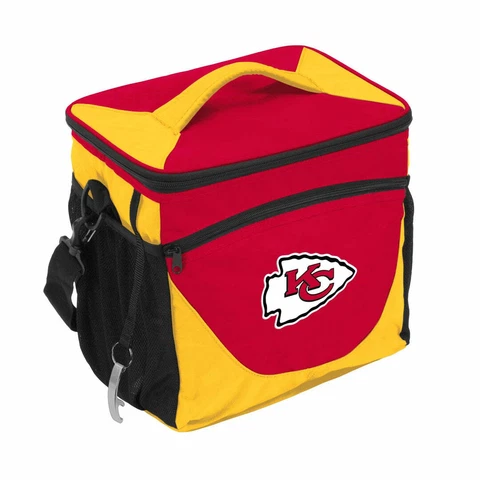 Kansas City Chiefs 24 Can Cooler Zipper Insulated Tote NFL Cover