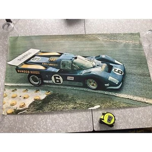 1971 Kirk White Penske / Sunoco Ferrari 512M Gran Prix Poster Full Size Rare - Picture 1 of 7