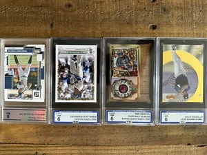 graded baseball cards lot Derek Jeter , GianCarlo Stanton , Juan Soto , Jrod - Picture 1 of 10