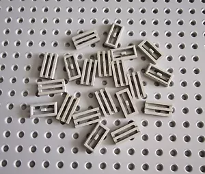 LEGO Gitterfliese Fliese 20 stk. alt hellgrau gray Tile 1x2 2412b 2412 A116 - Bild 1 von 1