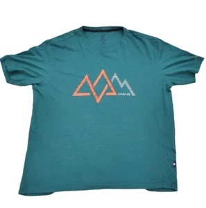 Dare2B T Shirt Adult XL Green Logo Print - Picture 1 of 7