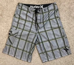 Hurley Herren mehrfarbig kariert Boardshorts Badehose Größe 30 - Bild 1 von 23