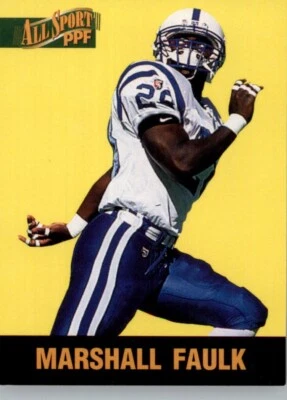 1996 Score Board All Sport PPF -  #90 Marshall Faulk - Image 1 of 2