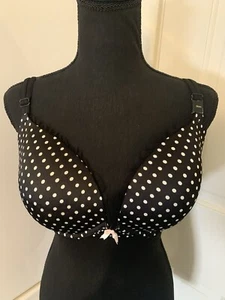 Victoria Secret Very Sexy Black And White Polka Dot Bra 36DD Brand New With Tags - Picture 1 of 9