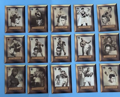 1996 Ringside Boxing Cards Hall of Fame COMPLETE SET of 15 Cards - Image 1 of 4